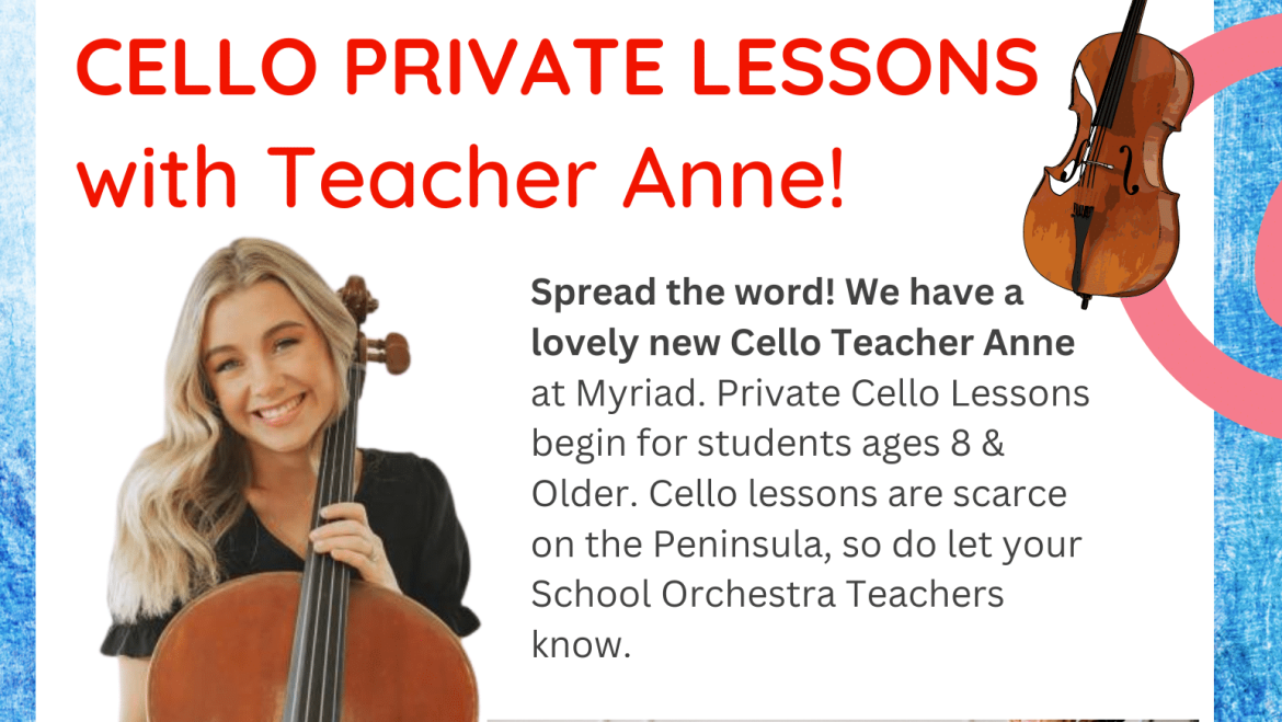 New Music Class at Myriad: Cello with Teacher Anne